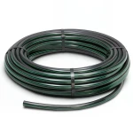لفة أنابيب بلاستيك HDPE ضغط 4 بار PE 80 قطر خارجي 110 مم SDR 33 أسود مع خطوط خضراء