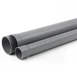مواسير UPVC ضغط 8 بار SDR 33 مقاس 160 ملم سمك 4.9 مم لون رمادي