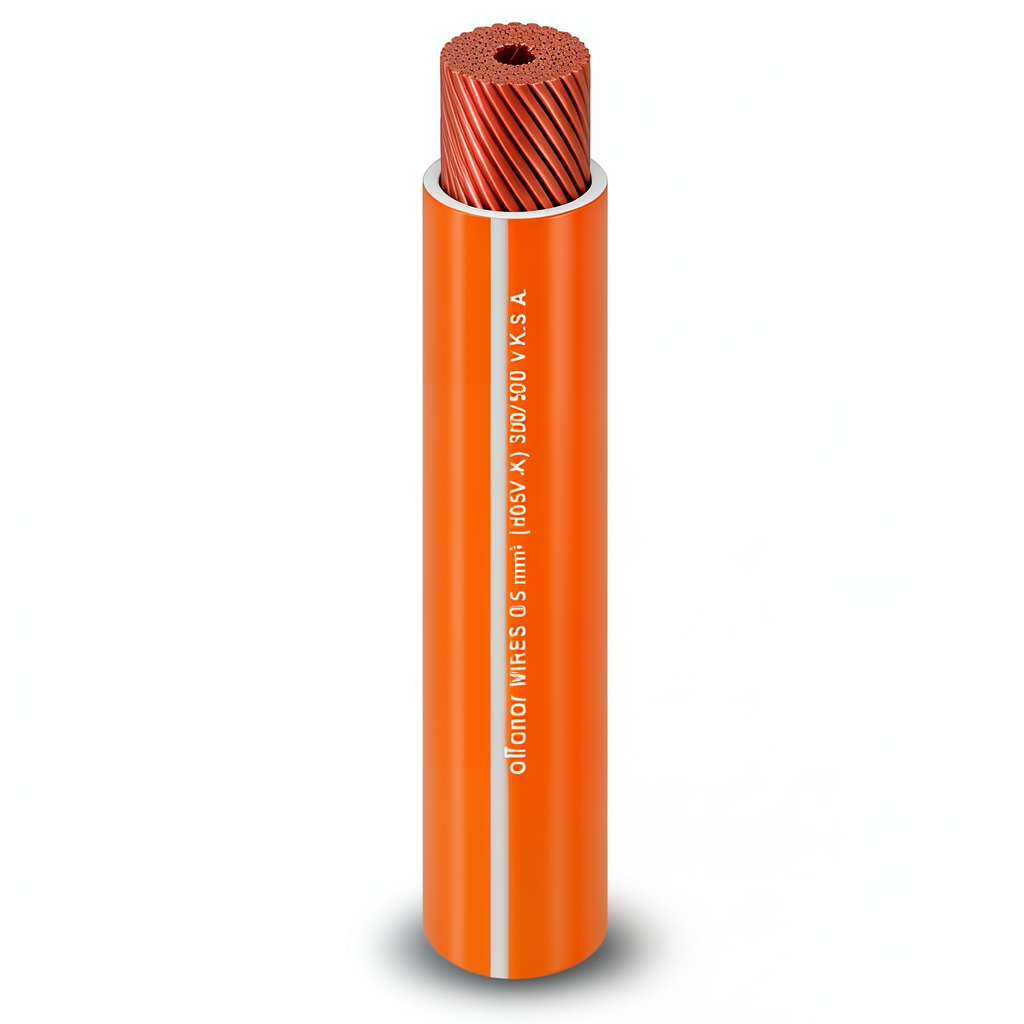 Flexible Copper Wire 70 mm2 450/750 V PVC Insulation, 300ft Length, Orange | Al Fanar