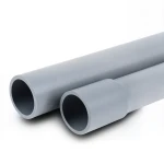 UPVC Pipes Sewage System Nominal Pressure 2 Bar Outside Diameter 500 mm Thickness 4 mm Gray