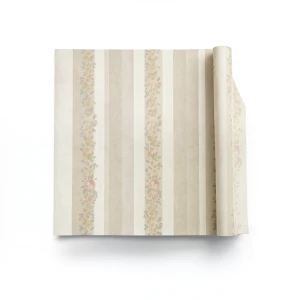 Italian Wallpaper Striped Design Beige Color, Size 10mx0.73m, Model 57156
