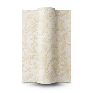 Classic Wallpaper Beige Color 10m x 0.53m, Model 17940