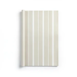 Italian Wallpaper Striped Design Light Beige, Size 10mx0.73m