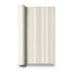 Italian Wallpaper Pale Beige Color Striped Design, Size 10m x 0.73m, Model 57169
