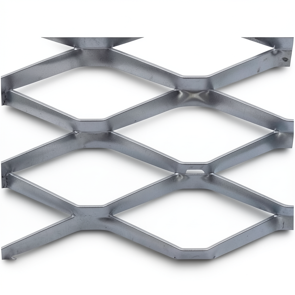 Hot Rolled Steel Expanded Metal Mesh Bahri 3.8 mm Thickness 2.44 m Width 2 m Length