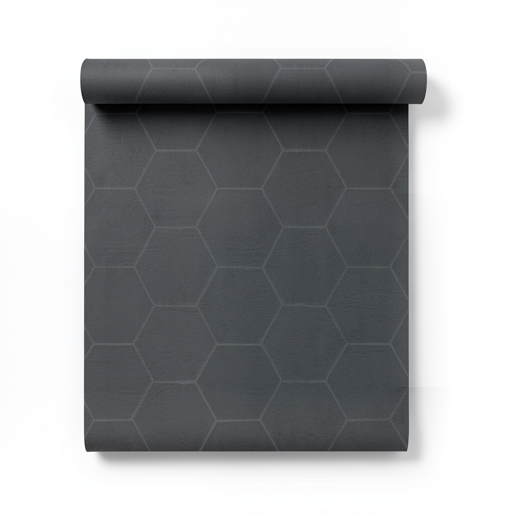 Italian Geometric Wallpaper 10m x 0.73m Dark Gray, Model Z90043