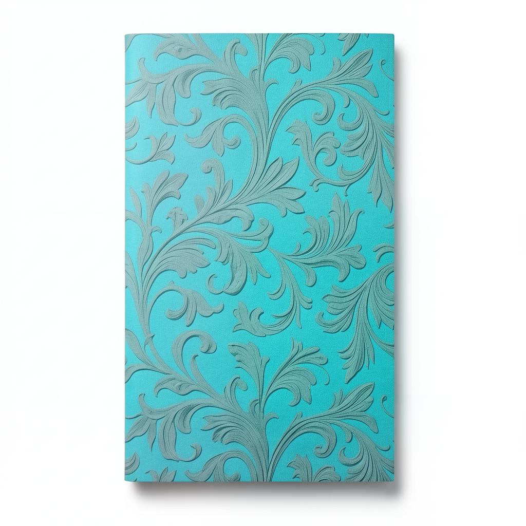 Classic Wallpaper 10m x 0.53m Turquoise Color, Model 17946