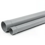 مواسير UPVC ضغط 7.5 بار SDR 34.4 قطر خارجي 125 mm سمك 3.7 mm لون رمادي