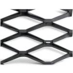 Hot Rolled Black Steel Expanded Metal Mesh Bahri 3.8 mm Thickness 2.44 m Width 3 m Length