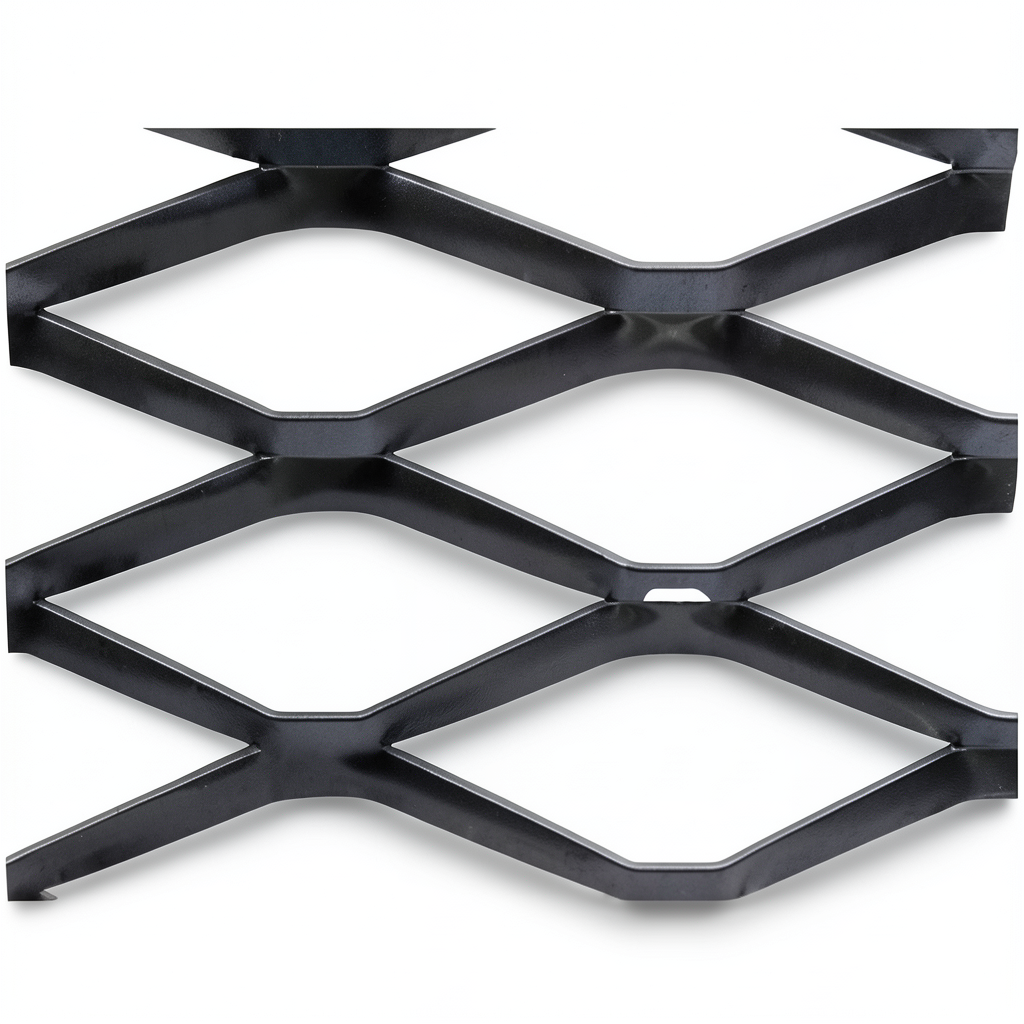 Hot Rolled Black Steel Expanded Metal Mesh Bahri 5.8 mm Thickness 2.44 m Width 3 m Length
