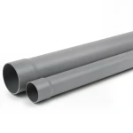 أنابيب بلاستيك UPVC SDR 34.4 ضغط 7.5 بار قطر 250 مم سمك 7.3 مم لون رمادي