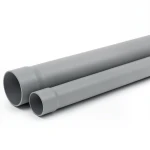 مواسير بلاستيك UPVC ضغط 8 بار SDR 33 مقاس 110 ملم سمك 3.4 ملم لون رمادي