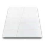 بلاط ارضيات بورسلان 80x80 سم، لون ابيض، وزن 10.85 كجم