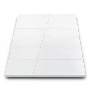 Porcelain Floor Tiles 80x80 cm, White Color, Weight 10.85 kg