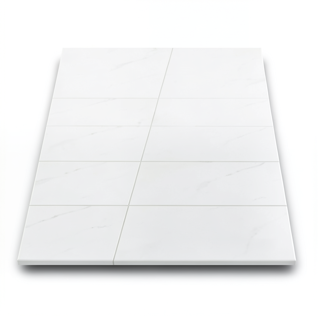 بلاط ارضيات بورسلان 80x80 سم، لون ابيض، وزن 10.85 كجم