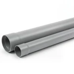 أنابيب بلاستيك UPVC ضغط 8 بار SDR 33 مقاس 125 ملم سماكة 3.9 ملم لون رمادي