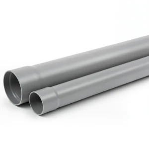 أنابيب بلاستيك UPVC ضغط 8 بار SDR 33 مقاس 125 ملم سماكة 3.9 ملم لون رمادي