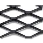 Hot Rolled Black Steel Expanded Metal Mesh Bahri 2.3 mm Thickness 2.44 m Width 7 m Length