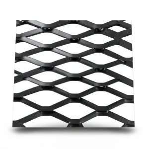 Hot Rolled Black Steel Expanded Metal Mesh Bahri Thickness 2.7 mm Width 2.44 m Length 7 m