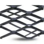 Hot Rolled Black Steel Expanded Metal Mesh Bahri 6 mm Thickness 2.44 m Width 1 m Length