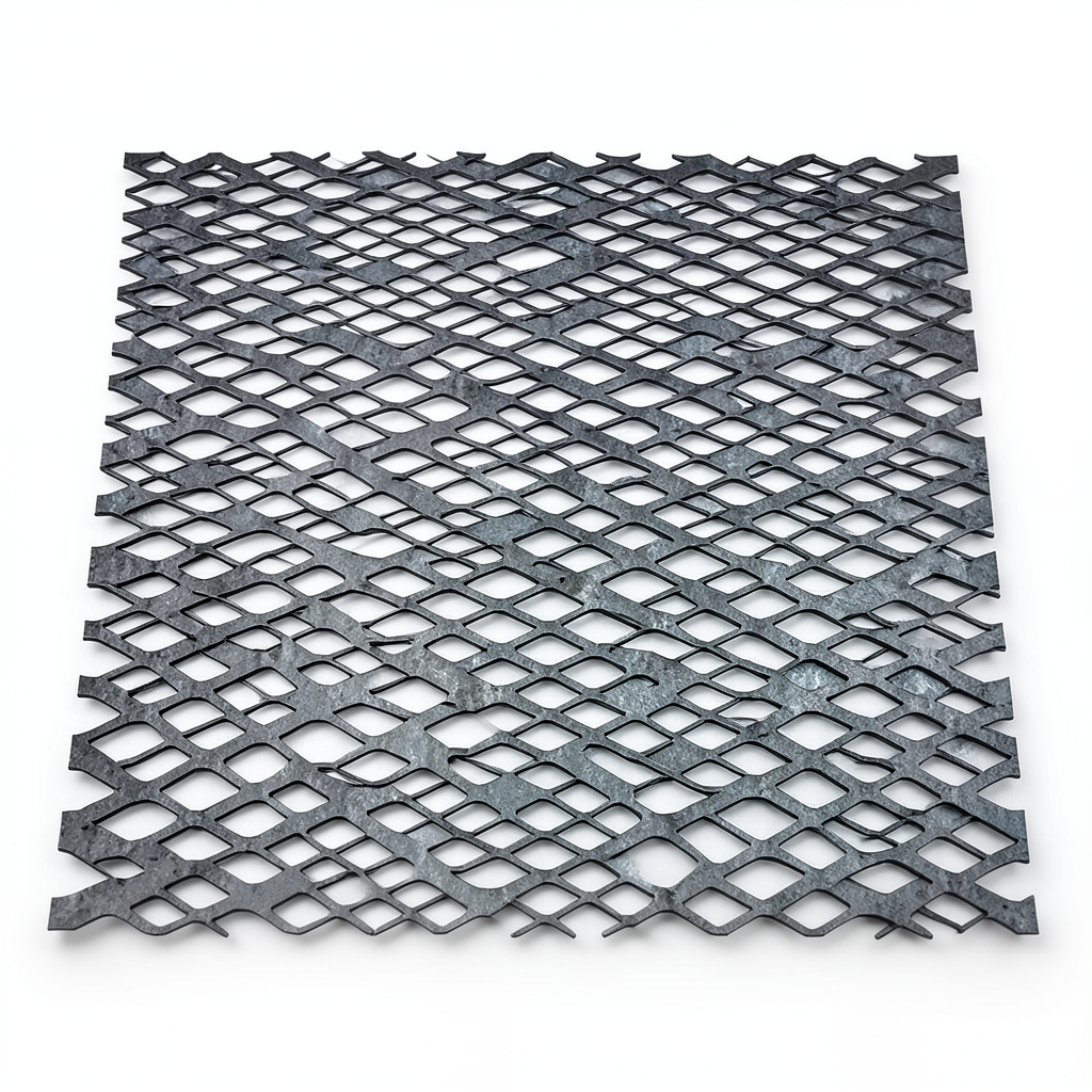 Hot Rolled Expanded Metal Wiremesh 1.7 mm Diameter 1.22x7 m, Black