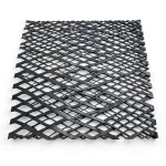 Hot Rolled Expanded Metal Mesh Thickness 1.8 mm Size 1.22×3 m Black Steel