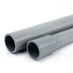 UPVC Pipes Sewage System Nominal Pressure 6 Bar Outside Diameter 140 mm Thickness 4.1 mm Gray