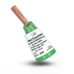 سلك كهرباء مجدول 25 مم2 450/750 فولت، موصل نحاس عزل PVC 70°C لون أخضر | شركة كابلات الشرقية للصناعة