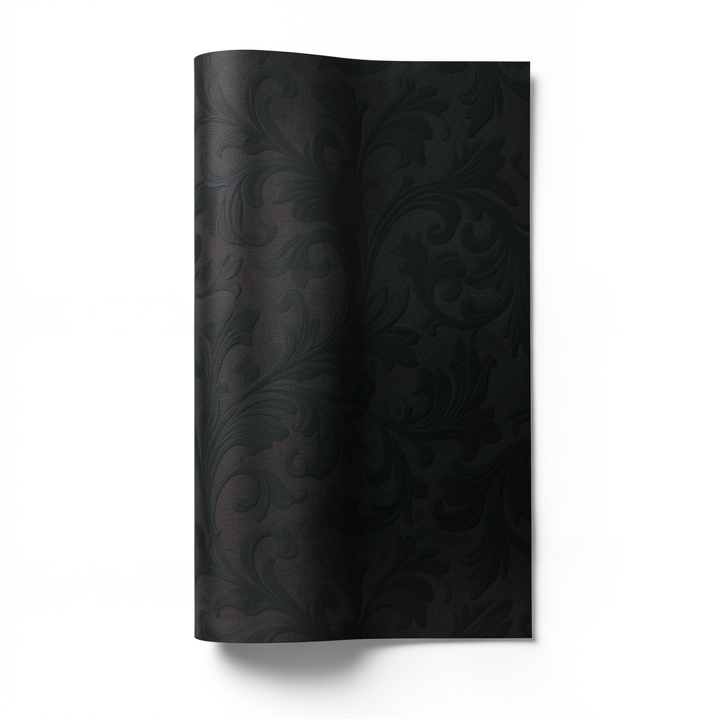 Dutch Classic Wallpaper 10m x 0.53m, Black Color, Model 17947