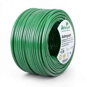 70mm2 Stranded Copper Electrical Wire 450/750V PVC 70°C Insulation Green | Asharqiyah Cables Company for Industry
