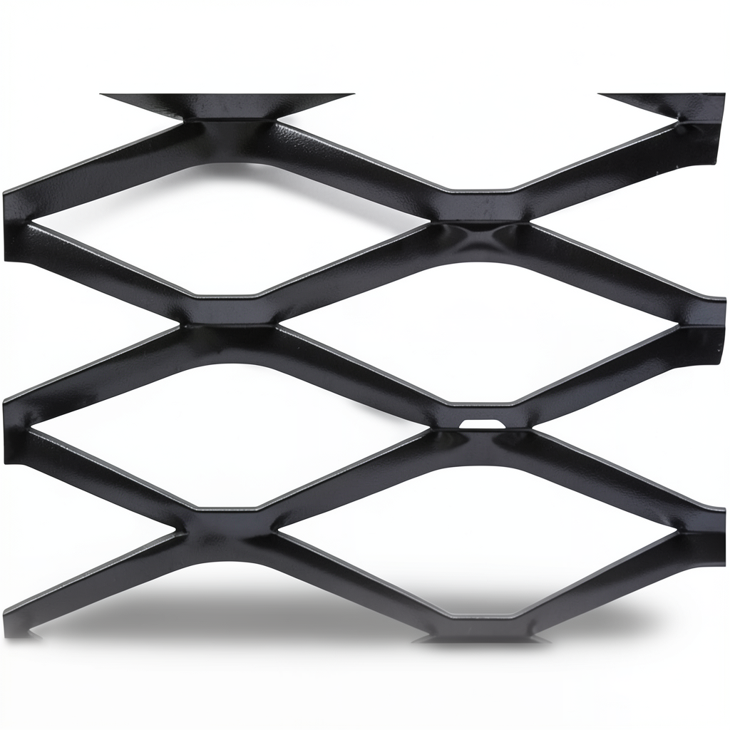 Hot Rolled Black Steel Expanded Metal Mesh Bahri Thickness 3.8 mm Width 2.44 m Length 4 m