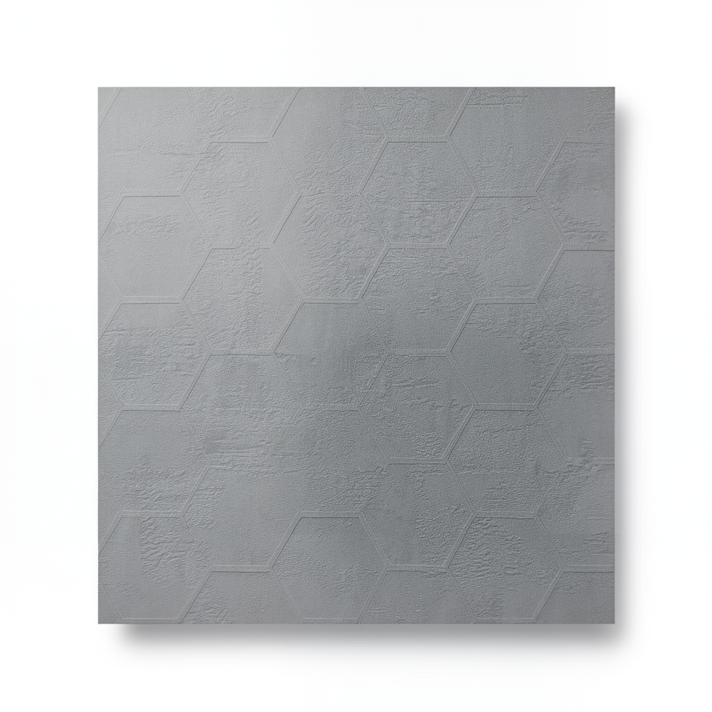 Italian Geometric Wall Covering 10m x 0.73m, Grey Color
