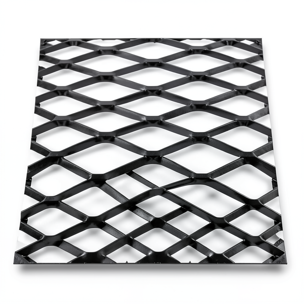 Hot Rolled Black Steel Expanded Metal Mesh Bahri 4.8 mm Thickness 2.44 m Width 4 m Length