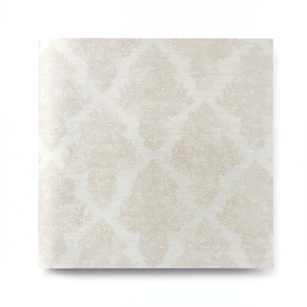 Italian Wallpaper Classic Design 10m x 1.06m, Pale Beige