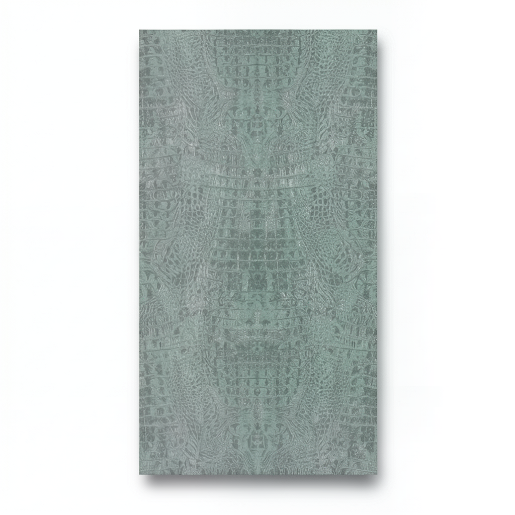 Dutch Patterned Wall Decoration 10m x 0.53m, Grey-Green