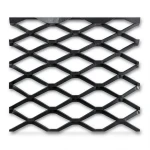 Hot Rolled Black Steel Expanded Metal Mesh Bahri Thickness 3.8 mm Width 2.44 m Length 4 m