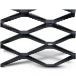 Hot Rolled Black Steel Expanded Metal Mesh Bahri Thickness 3.8 mm Width 2.44 m Length 6 m
