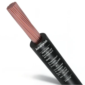سلك كهرباء 16 مم2 NYA 450/750 فولت، نحاس مجدول، معزول PVC 90°C، اسود | شركة كابلات الشرقية للصناعة