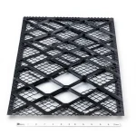 Hot Rolled Black Steel Expanded Metal Mesh Bahri 3.8 mm Thickness 2.44 m Width 7 m Length