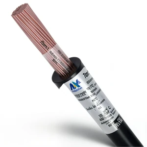سلك كهرباء 70 مم2 NYA 450/750 فولت، نحاس مجدول، معزول PVC 90°C، اسود | شركة كابلات الشرقية للصناعة