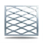 Galvanised Steel Expanded Metal Mesh Bahri Thickness 1.4 mm Width 1.22 m Length 1 m