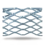 Galvanised Steel Expanded Metal Mesh Bahri Thickness 1.5 mm Width 1.22 m Length 1 m