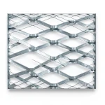 Galvanised Steel Expanded Metal Mesh Bahri Thickness 1.7 mm Width 1.22 m Length 1 m