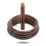 لفة سلك كهربائي 35mm جهد 450/750V، موصل نحاس مرن، عزل PVC مقاوم للحرارة سماكة 1.2mm، بني | شركة الفنار