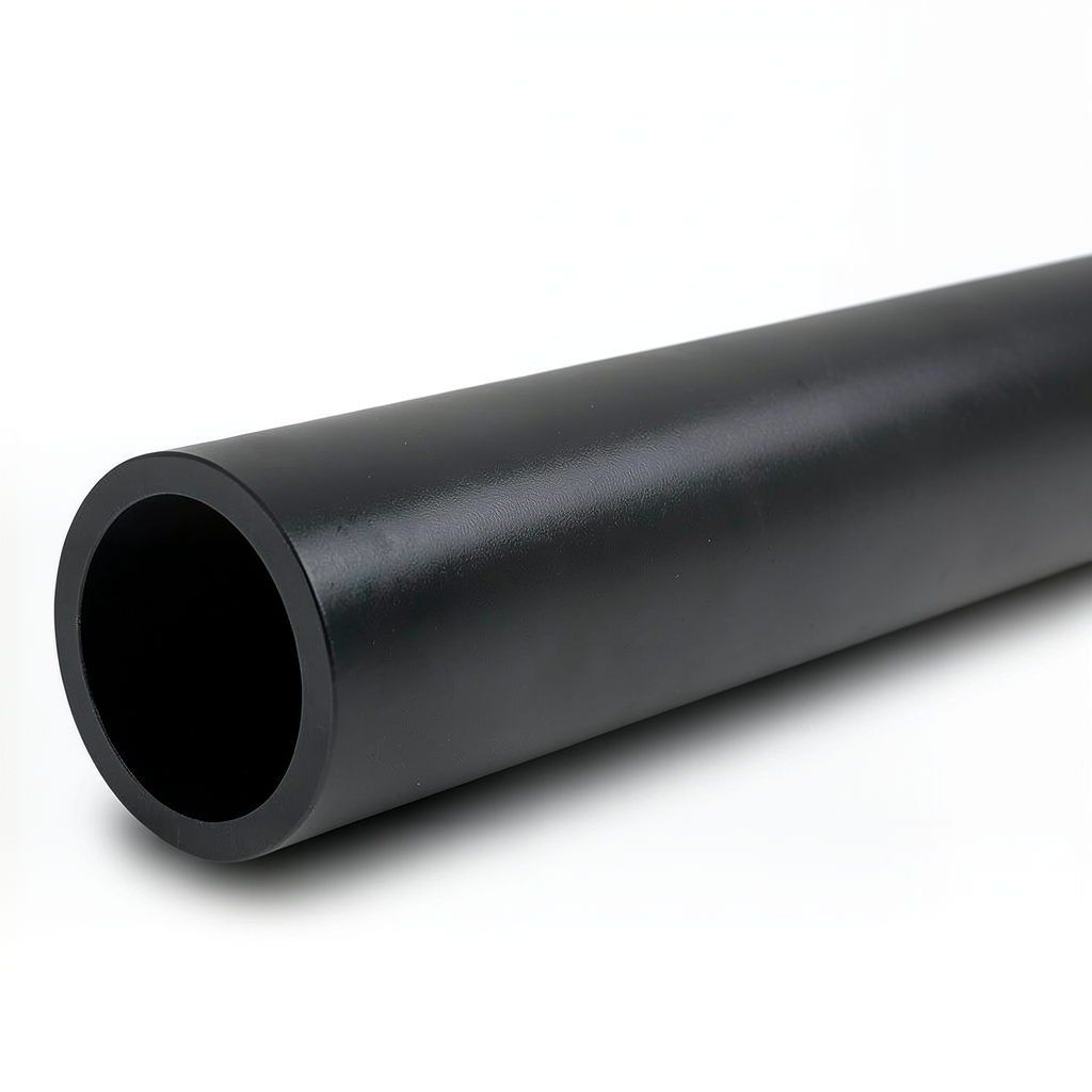 HDPE Polyethylene Pipe Pressure 4 Bar PE 80 Size 630 mm SDR 33 Black