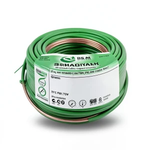 سلك مجدول نحاس 35 ملم2 450/750 فولت، عزل PVC 70°C، لون أخضر | شركة كابلات الشرقية للصناعة