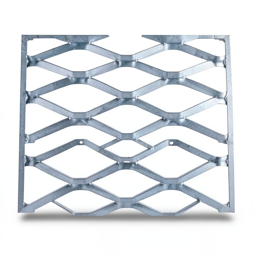 Galvanised Steel Expanded Metal Mesh Bahri Thickness 1.5 mm Width 1.22 m Length 1 m