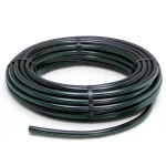 لفة أنابيب HDPE ضغط 4 بار PE 80، قطر خارجي 110 مم SDR 33، لون أسود