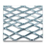 Galvanised Steel Expanded Metal Mesh Bahri Thickness 1.7 mm Width 1.22 m Length 1 m
