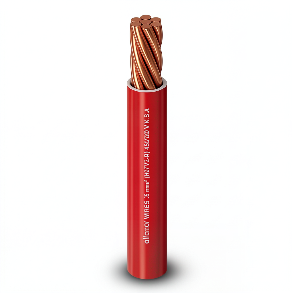 PVC Insulation Stranded Copper Wire 1.5mm, 450/750V, Red | Al Fanar